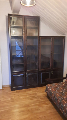 Шкаф Витраж из натурального дерева, массив сосны, цвет венге 3, мебель изготовлена по индивидуальному проекту. Шкаф Витраж из натурального дерева, массив сосны, цвет венге 3, мебель изготовлена по индивидуальному проекту.